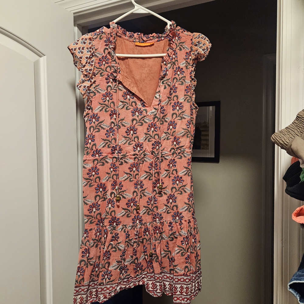 Oliphant Pink Floral Mini Dress
